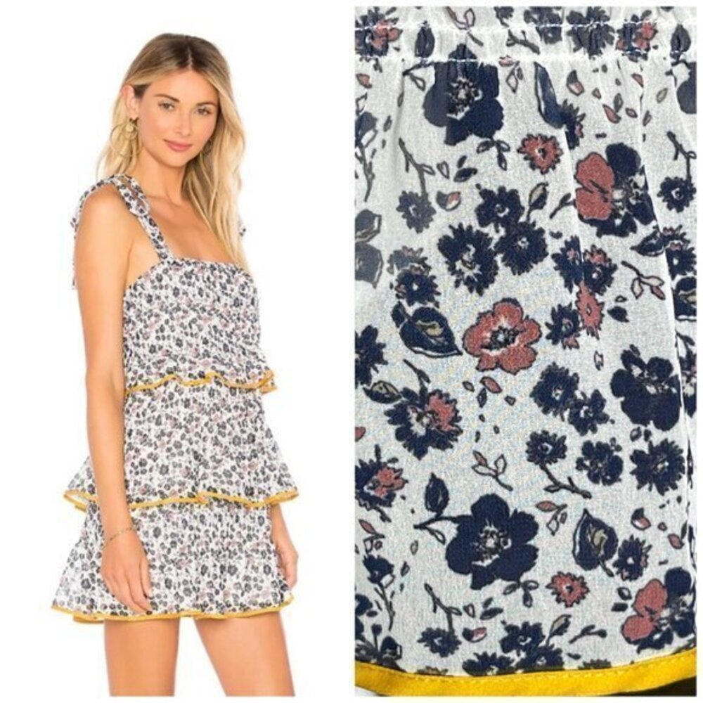 Tularosa Revolve Gloria Floral Tiered Dress Size M
